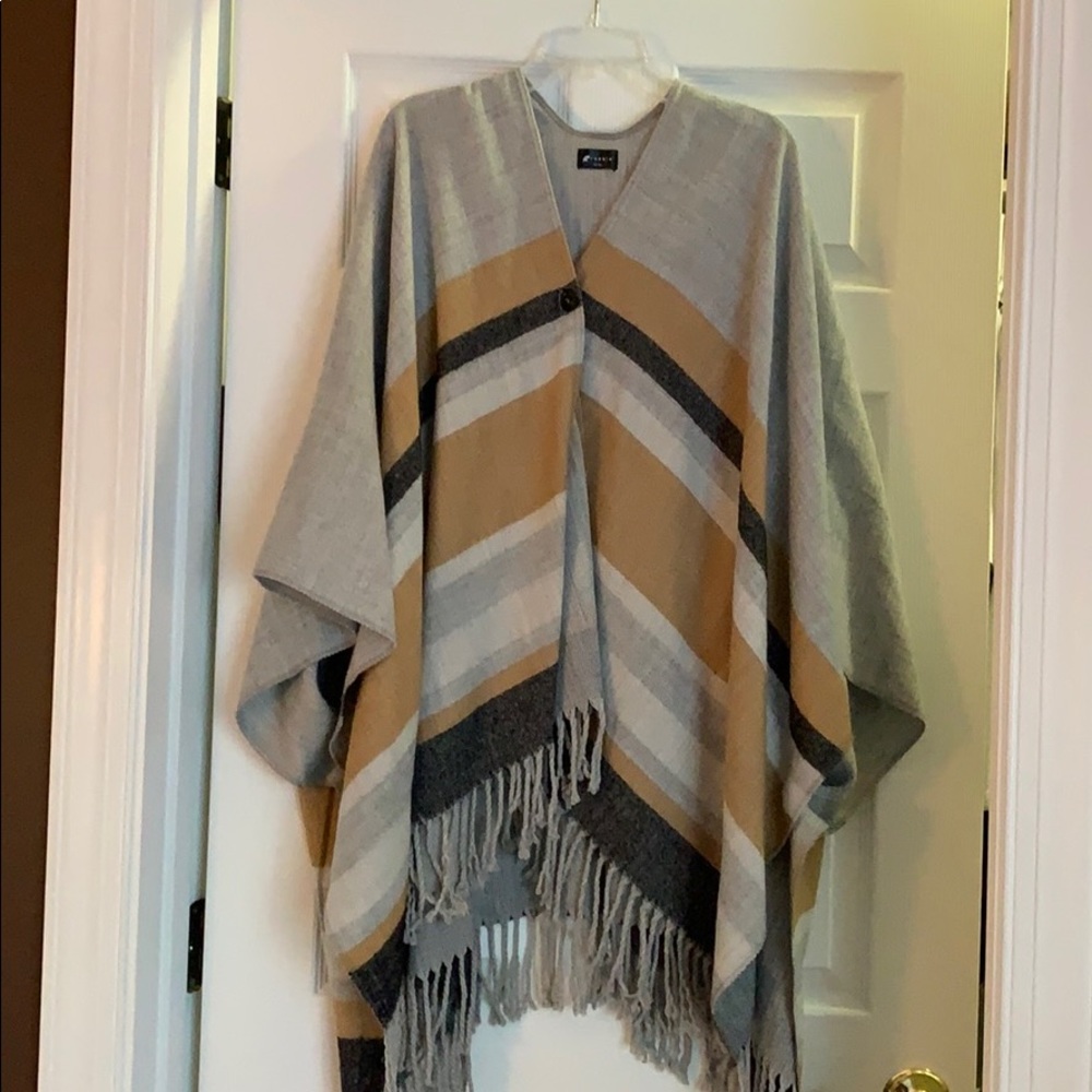 Striped Poncho